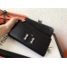Hermes Constance Long Wallet In Black Swift Leather