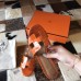 Hermes Oasis Sandals In Orange Shiny Niloticus Crocodile