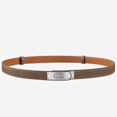 Hermes Kelly 18 Belt In Taupe Epsom Leather