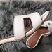 Hermes Oasis Sandals In White  Epsom Leather