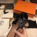 Hermes Oasis Sandals In Black Patent Calfskin