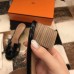 Hermes Oasis Sandals In Black Patent Calfskin