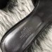 Hermes Oasis Sandals In Black Suede with Rhinestone