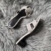 Hermes Oasis Sandals In White Suede with Rhinestone