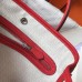 Hermes Garden Party 30 Bag In Red Taurillon Leather
