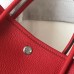 Hermes Garden Party 30 Bag In Red Taurillon Leather