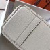 Hermes Garden Party 30 Bag In White Taurillon Leather