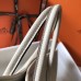 Hermes Garden Party 30 Bag In White Taurillon Leather
