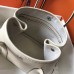 Hermes Garden Party 30 Bag In White Taurillon Leather