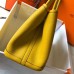 Hermes Garden Party 30 Bag In Yellow Taurillon Leather