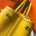 Hermes Garden Party 30 Bag In Yellow Taurillon Leather