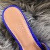 Hermes Oasis Sandals In Blue Matte Niloticus Crocodile