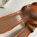 Hermes Oasis Sandals In Brown Shiny Niloticus Crocodile