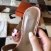 Hermes Oasis Sandals In Pink Shiny Niloticus Crocodile