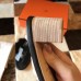Hermes Oasis Sandals In Black Epsom Leather