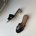 Hermes Oasis Sandals In Black Swift Leather