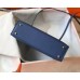 Hermes Kelly Mini II Bag In Blue Agate Epsom Leather GHW