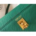 Hermes Kelly Mini II Bag In Vert Vertigo Epsom Leather GHW