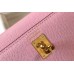 Hermes Kelly Mini II Bag In Mauve Sylvestre Epsom Leather GHW