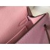 Hermes Kelly Mini II Bag In Mauve Sylvestre Epsom Leather GHW