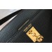 Hermes Kelly Mini II Bag In Black Epsom Leather GHW