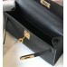 Hermes Kelly Mini II Bag In Black Epsom Leather GHW