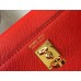 Hermes Kelly Mini II Bag In Rouge Casaque Epsom Leather GHW
