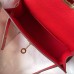 Hermes Kelly Mini II Bag In Rouge Casaque Epsom Leather GHW