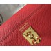 Hermes Kelly Mini II Bag In Rouge Vif Epsom Leather GHW