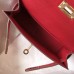 Hermes Kelly Mini II Bag In Rouge Vif Epsom Leather GHW