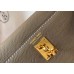 Hermes Kelly Mini II Bag In Taupe Grey Epsom Leather GHW