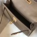 Hermes Kelly Mini II Bag In Taupe Grey Epsom Leather GHW