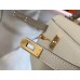 Hermes Kelly Mini II Bag In Gris Tourterelle Epsom Leather GHW