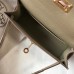 Hermes Kelly Mini II Bag In Gris Tourterelle Epsom Leather GHW