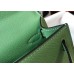 Hermes Kelly Mini II Bag In Vert Criquet Epsom Leather GHW