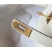 Hermes Kelly Mini II Bag In White Epsom Leather GHW