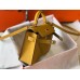 Hermes Kelly Mini II Bag In Yellow Epsom Leather GHW