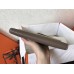 Hermes Kelly Classic Long Wallet In Etoupe Clemence Leather