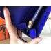 Hermes Kelly Classic Long Wallet In Blue Electric Epsom Leather
