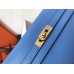 Hermes Kelly Classic Long Wallet In Blue Jean Epsom Leather