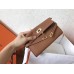 Hermes Kelly Classic Long Wallet In Brown Epsom Leather