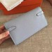 Hermes Kelly Classic Long Wallet In Ciel Epsom Leather