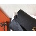 Hermes Kelly Classic Long Wallet In Black Epsom Leather