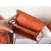 Hermes Kelly Classic Long Wallet In Orange Epsom Leather