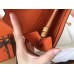 Hermes Kelly Classic Long Wallet In Orange Epsom Leather