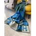 Hermes Emeraude Avalon Bayadere Throw Blanket