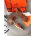 Hermes Viaggio 60MM Sandals In Brown Leather