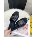 Hermes Villa Sandals In Black Calfskin