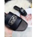Hermes Villa Sandals In Black Calfskin