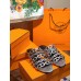 Hermes Thalassa Sandals In Silver Metallic Calfskin